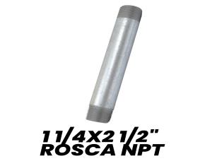 Niple Galvanizado 1 1/4X2 1/2\