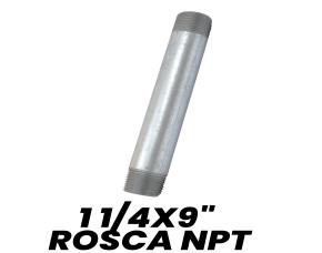 Niple Galvanizado 1 1/4X9\
