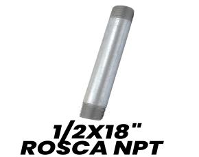 Niple Galvanizado 1/2X18\