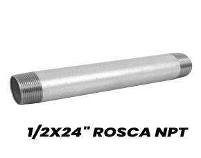 Niple Galvanizado 1/2X24\