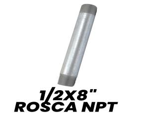 Niple Galvanizado 1/2X8\