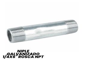 Niple Galvanizado 1/4X6\