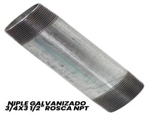 Niple Galvanizado 3/4X3 1/2\