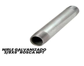 Niple Galvanizado 3/8X6\