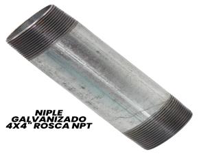 Niple Galvanizado 4X4\
