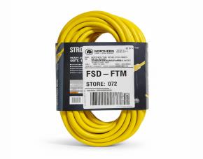 Extension Electrica 50(15Mt) Amarilla 15A Cable 12/3 Para Exterior, Strongway
