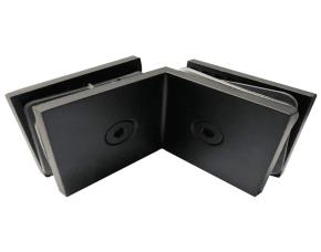 Conector Vidrio A Vidrio 90°, Negro