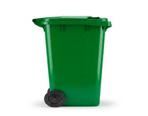 Basurero Plastico 240 Litros Sin Pedal, Con Tapa Y Ruedas, Verde, Equivale Am-Vic-240Hd-Verde,...