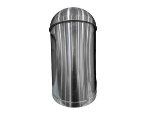 BASURERO ACERO INOXIDABLE 35 LITROS 14X32\