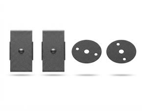Juego De 2 Pivote (4Pzs) Metalico Para Viga Wpc Estructural 2X4\
