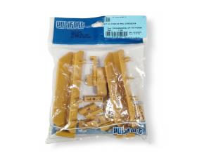 Kit Reparación P/ Puerta Plegable Pvc Cerezo Incluye Par Manijas C/Tornillos Y Seguro,12 Cuñ...