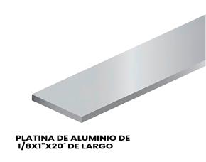 Platina De Aluminio De 1/8X1\