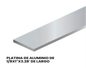 Platina De Aluminio De 1/8X1\