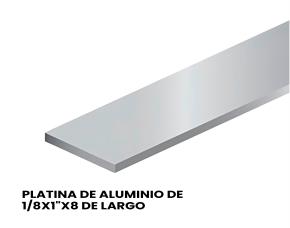 Platina De Aluminio De 1/8X1\
