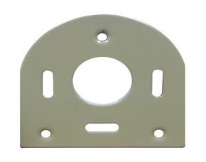 Placa Para Cerradura Sobreponer Con Agujero Para Llavin Cilindro Fijo D1-L-Cf Y D1-R-Cf