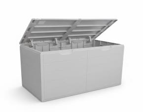 Baul (Cajon) Baru 200 Lts (54 Galones) Gris Hielo