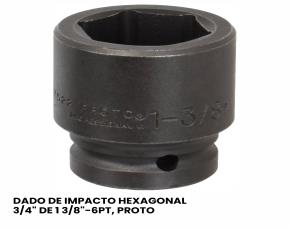Dado De Impacto Hexagonal 3/4\