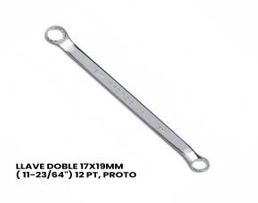 LLAVE DOBLE 17X19MM( 11-23/64\