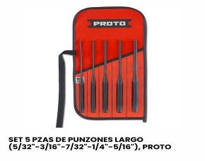 Set 5 Pzas De Punzones Largo (5/32\