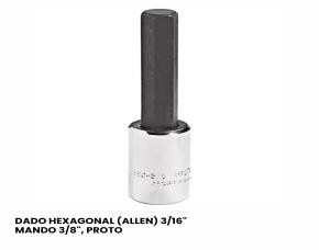 Dado Hexagonal (Allen) 3/16\