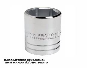 Dado Metrico Hexagonal 11Mm Mando 1/2\