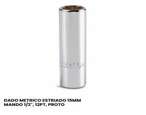 Dado Metrico Estriado 15Mm Mando 1/2\