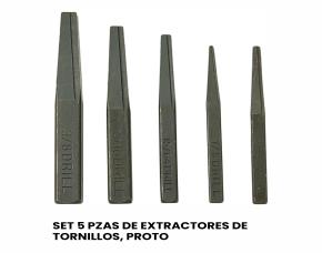 Set 5 Pzas De Extractores De Tornillos, Proto