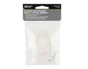 Placa De Plastico Para Coaxial, Tv, Hd, Internet, 1 Modulo, 2 Puertos, Blanca,Usa Dado Cod:re-...