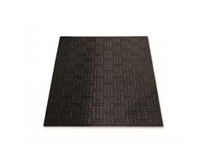 Alfombra De Hule Negro 3X4 Antideslizante, Resistente A Agua, Uso Interior-Exterior, Mega Rasp...