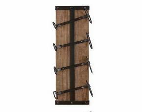 Estante Vertical Para 4 Botellas D/Vino, D/Madera Natural, Stylewell.