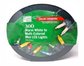Rollo De 300 Luces Mini Led Navideñas 101 Largo Calidas-Multicolor, Cambiables Cable Verde , ...