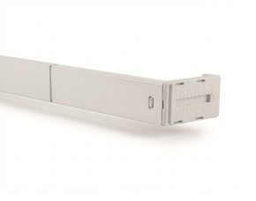 Barra Blanca Plana P/Cortina Bolsillo Ancho 48\