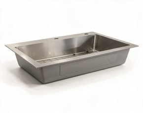 LAVATRASTO DE COCINA SOBREPONER ACERO INOX 33\