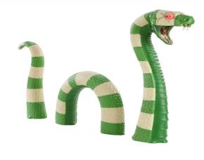 SERPIENTE DECORATIVA 4 PARA JARDIN, OJOS ILUMINADOS LED, TEMPORIZADOR INTEGRADO 6 HORAS ON-18 HORAS 