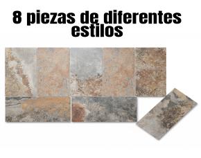Caja D/Porcelanato 1.44Mt2 (8 Pzas) Vita Elegant Piedra Clasica 3/8\