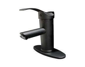 Mezcladora  Monomando Negro Para Lavabo