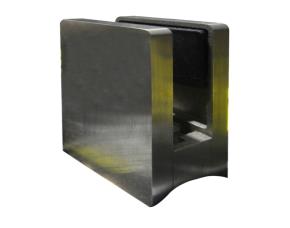 Soporte Para Vidrio 8-12Mm Rectangular Solido Cepillado, 42X42X22 Mm, Acero Inoxidable 304, 42...