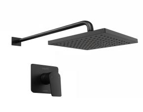 Kit De Ducha Ducha Regadera, 1 Manija Pfister Sena Negro Mate