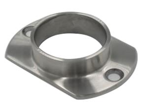 Base Oblongo Acero Inox Cepillado 304, 42.4Mm