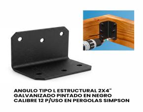 ANGULO TIPO L ESTRUCTURAL  2X4\