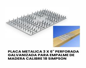 Placa Metalica 3 X 6\