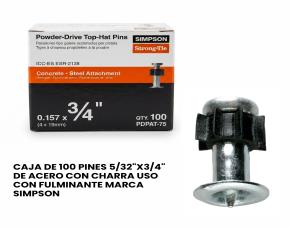 CAJA DE 100 PINES 5/32\