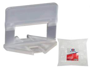 Bolsa De 100 Clips Light Duty Separacion Ceramica 1.5Mm Grosor Tile Master