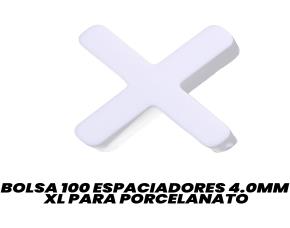 Bolsa 100 Espaciadores 4.0Mm  Xl Para Porcelanato/Ceramica Tile Master