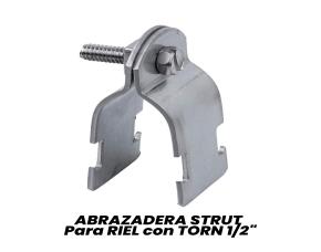 Abrazadera Strut P/Riel C/Torn 1/2\
