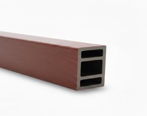 Tubo Rectangular 23/8X15/8X9,5´ Madera Plastica Rosewood