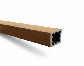 Tubo Cuadrado 2X2X9,5´ Madera Plastica Teka