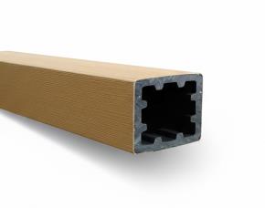 Tubo Cuadrado 2X2X9,5´ Madera Plastica Maple