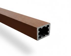 Tubo Cuadrado Estructural 2X2X9,5´ Madera Plastica Rosewood