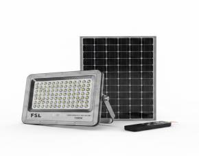 Reflector Led 100W 3000K/4000K/6500K, 1600Lm Ip65 Con Panel Solar